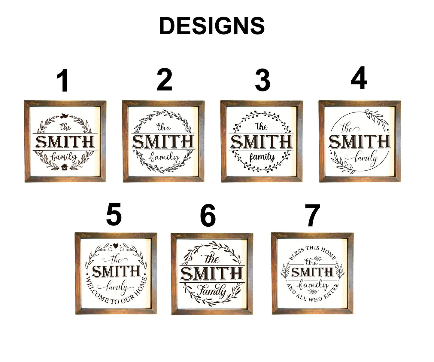 12x12" Personalized Engraved Wooden Sign