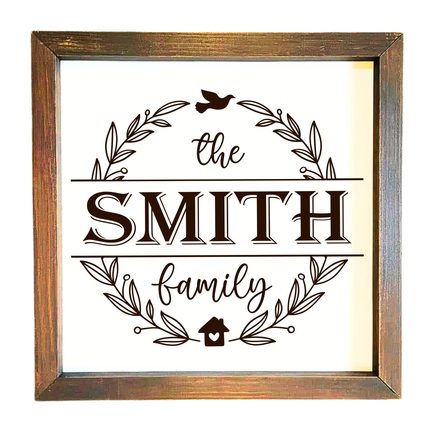 12x12" Personalized Engraved Wooden Sign