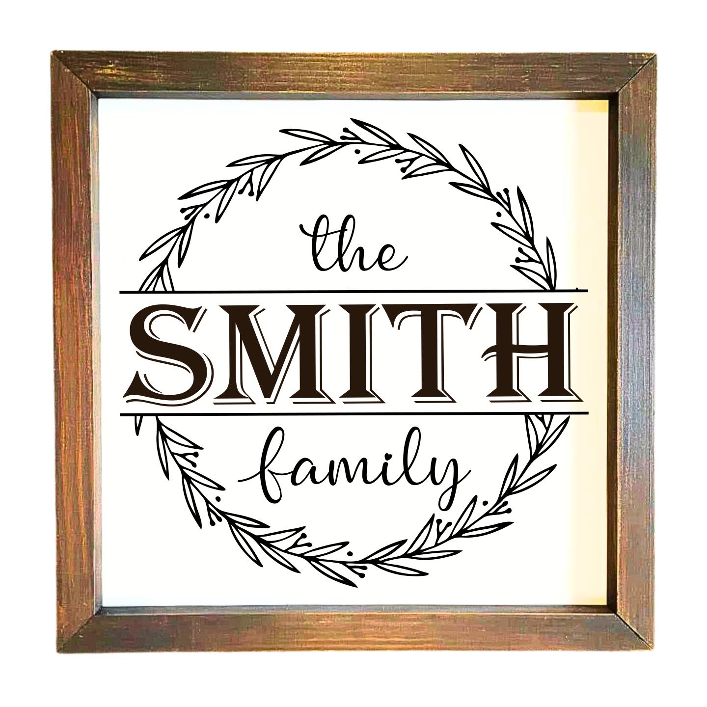 12x12" Personalized Engraved Wooden Sign