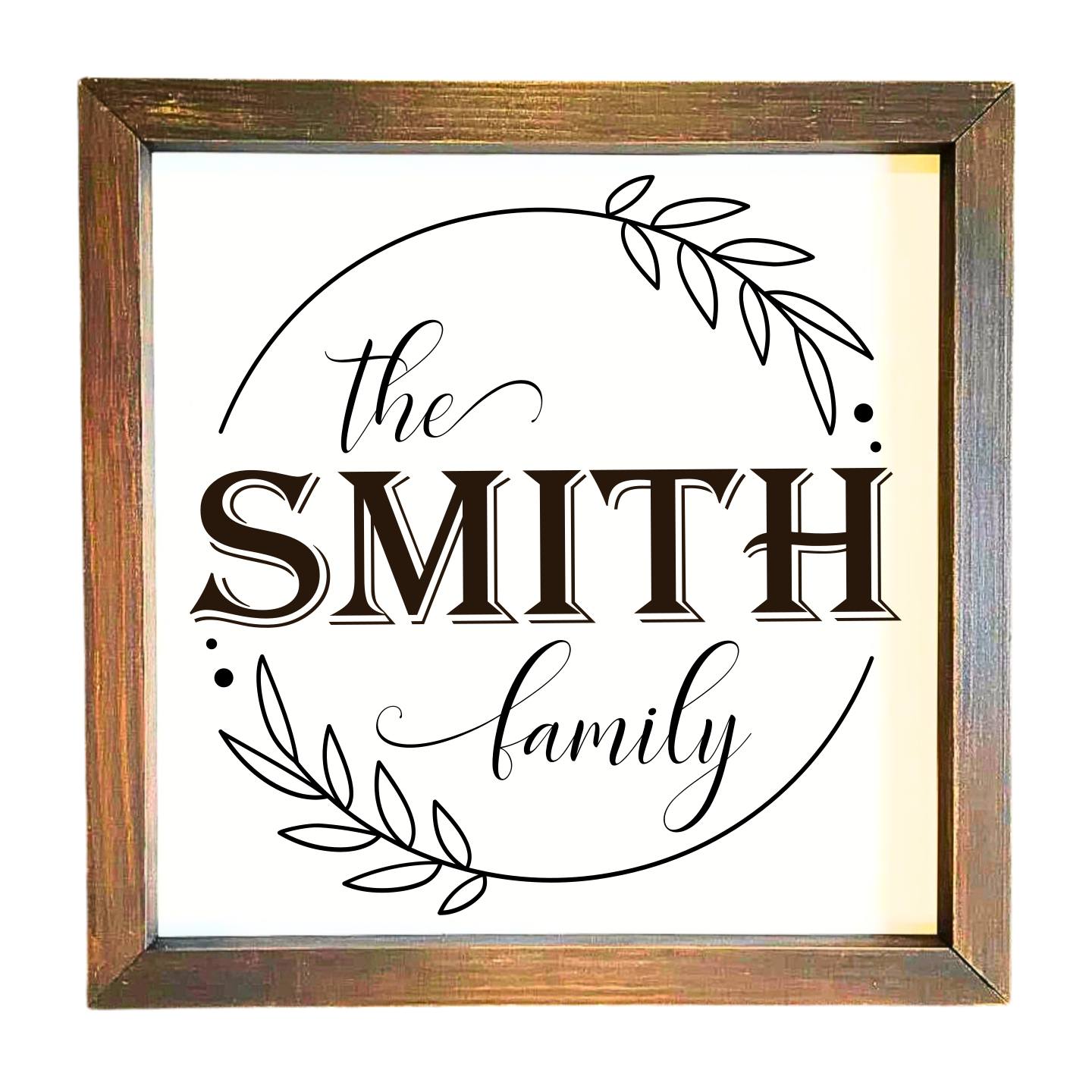 12x12" Personalized Engraved Wooden Sign