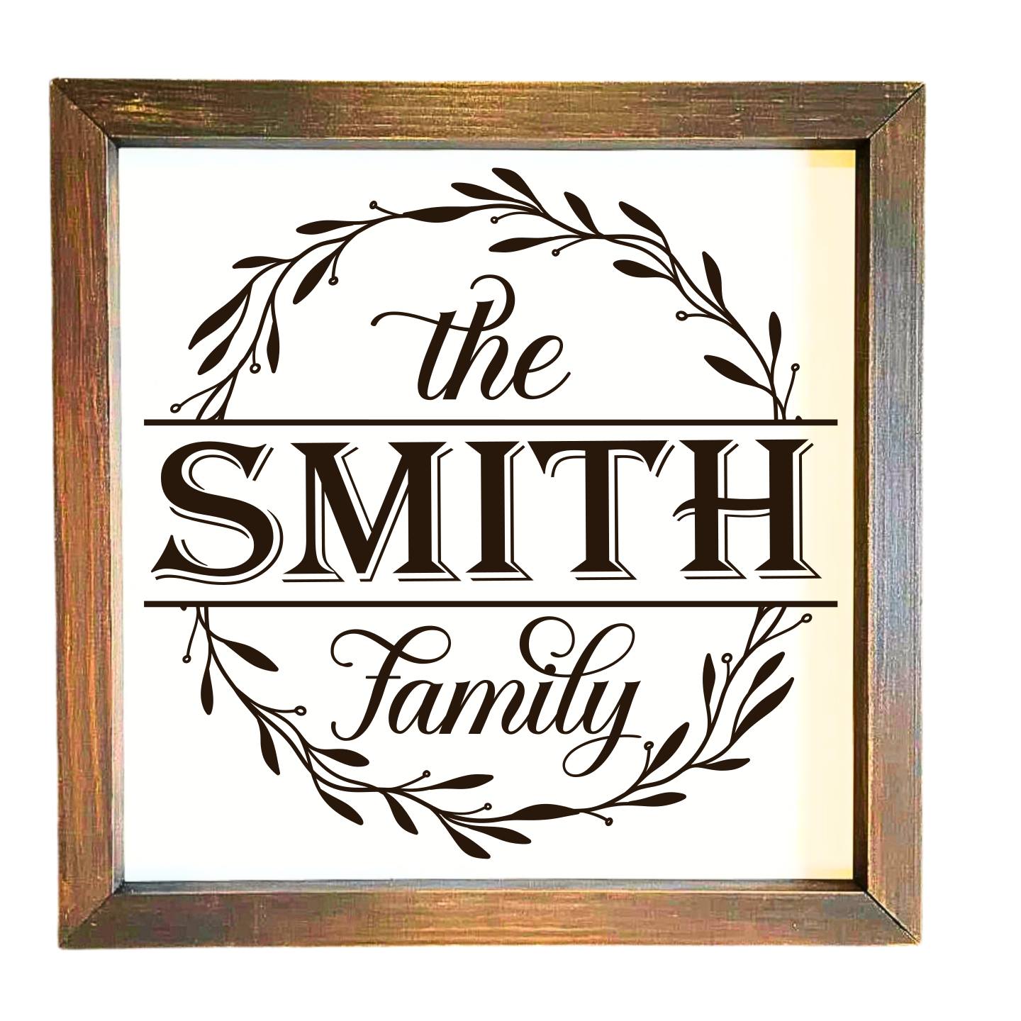 12x12" Personalized Engraved Wooden Sign