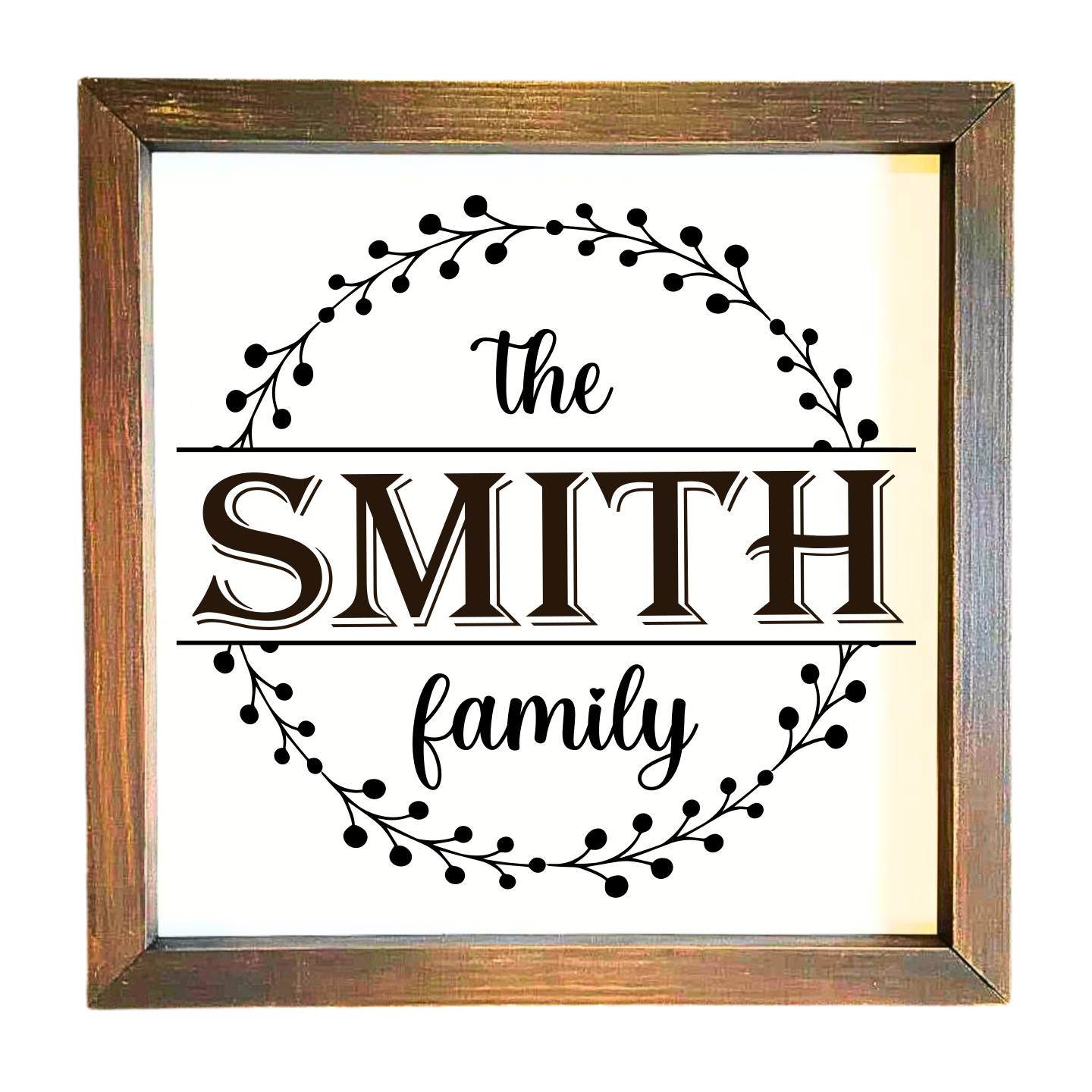 12x12" Personalized Engraved Wooden Sign