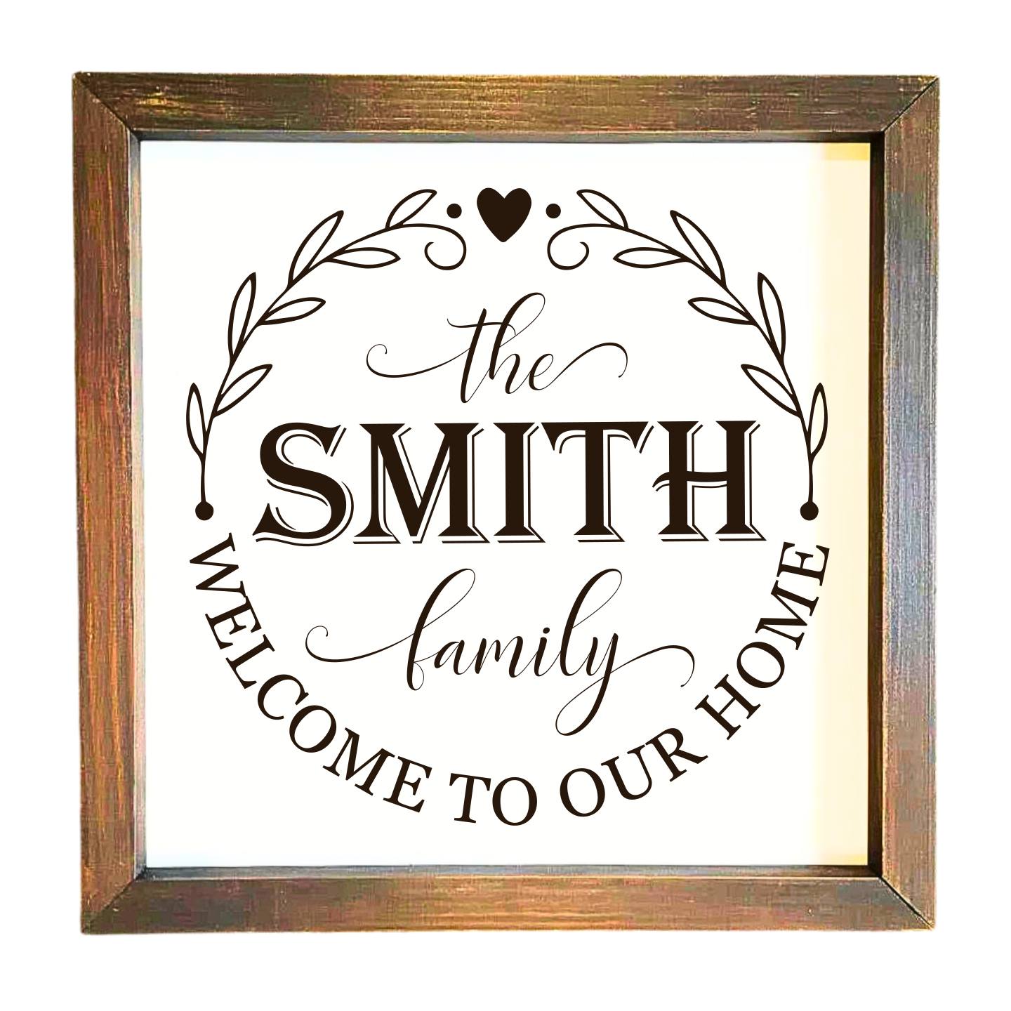 12x12" Personalized Engraved Wooden Sign