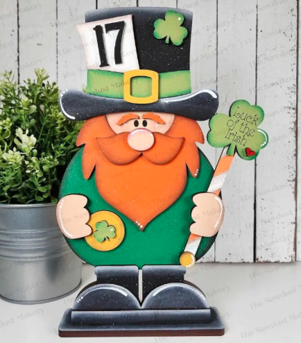 DIY Leprechaun Shelf Sitter Kit – St. Patrick’s Day "Luck of the Irish" Decor Craft