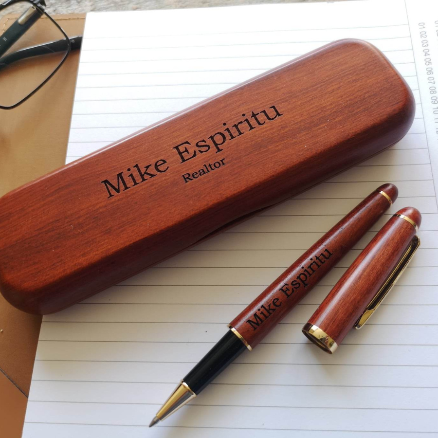 Wooden Pen Box and Pen