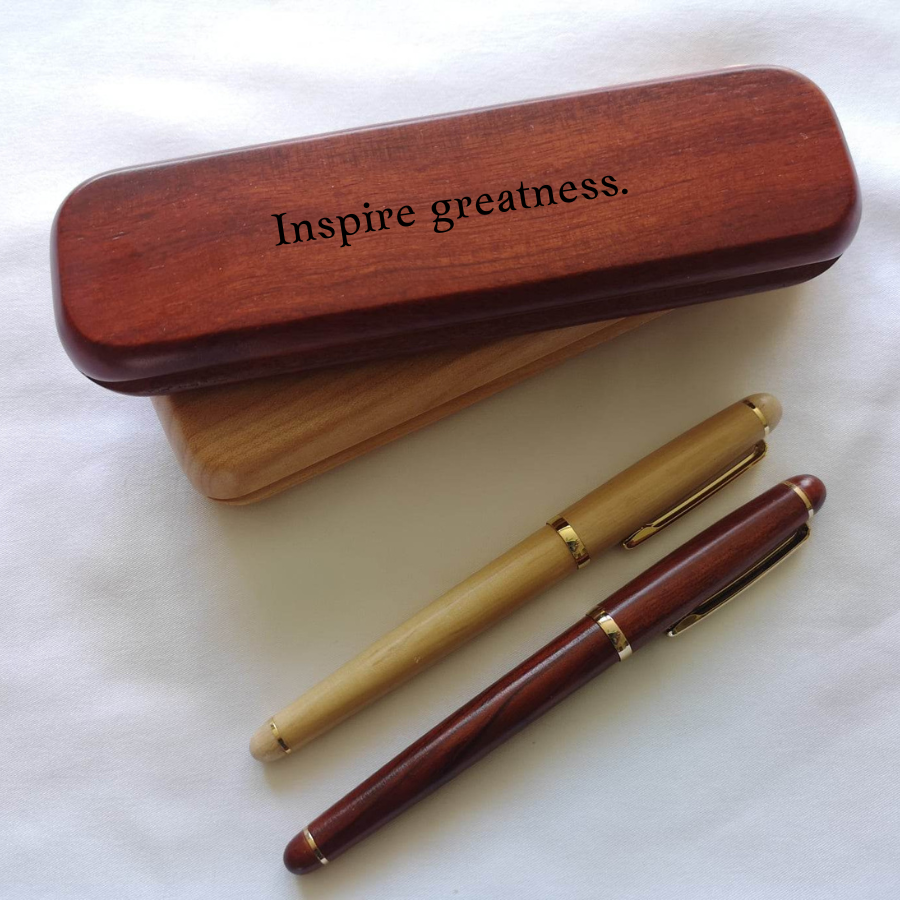 Wooden Pen Box and Pen