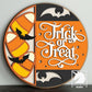🎃 DIY Halloween "Trick or Treat" Door Hanger Kit – Candy Corn, Bats & Bold Orange Fun!