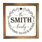 12x12" Personalized Engraved Wooden Sign
