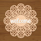 DIY Flower-Shaped Rattan Welcome Door Sign Kit – Boho Front Door Decor Craft
