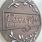 Personalized Round Wooden Name Sign – Handcrafted Luxury Wall Décor