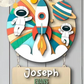 🚀 DIY Nursery "Space Adventure" Door Hanger Kit – Rocket Ship, Planets & Astronauts!