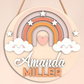 Personalized Rainbow DIY Wall Sign Kit – Fun Craft for Girls’ Rooms