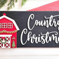 DIY Country Christmas Wall Sign Kit – Rustic Holiday Barn Decor Craft