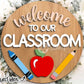 🍎 DIY Classroom Door Hanger Kit – “Welcome to Our Classroom” | Craft Your Own Teacher Sign