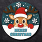 🎄 DIY Christmas Door Hanger Kit – Peeking Baby Reindeer with Snowflake Background | Holiday Wood Craft