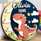 🦖 Personalized DIY Dinosaur Wall Sign Kit – Custom Name Craft Décor for Kids' Room or Nursery