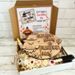 DIY Halloween Countdown Ghost Shelf Sitter Kit – Standing Ghost with Pumpkin Basket & Writable “Days to Halloween” Sign