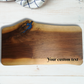Engravable Walnut Serving Tray with Epoxy Accent