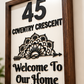 Custom Wooden Framed Wall Sign with Indian-Inspired Mandala Design | Personalized Laser-Cut Home Decor