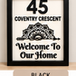 Custom Wooden Framed Wall Sign with Indian-Inspired Mandala Design | Personalized Laser-Cut Home Decor
