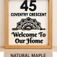 Custom Wooden Framed Wall Sign with Indian-Inspired Mandala Design | Personalized Laser-Cut Home Decor