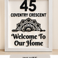 Custom Wooden Framed Wall Sign with Indian-Inspired Mandala Design | Personalized Laser-Cut Home Decor