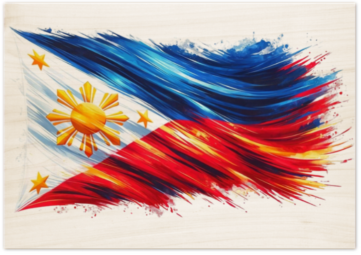 Philippine Flag Wall Decor 36x24 inches