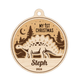 Personalized Dinosaur-Themed Family Christmas Ornament – Handcrafted from Canadian Maple | Custom Name Engraving