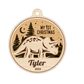 Personalized Dinosaur-Themed Family Christmas Ornament – Handcrafted from Canadian Maple | Custom Name Engraving