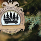 Customizable Walnut & Maple Wooden Christmas Ornament featuring different designs