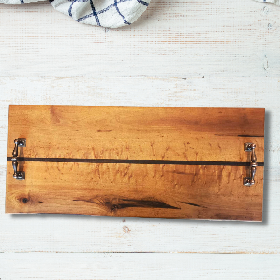 Engravable Birdseye Maple & Walnut Cutting Board