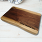Engravable Live Edge Walnut Wood Cutting Board