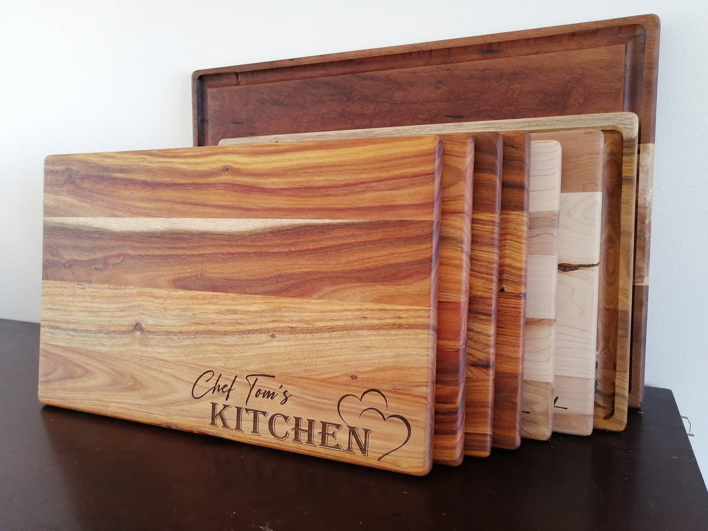 SOLD OUT Engravable Exotic Wood Cutting Board