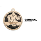 Personalized 2 Layer Wooden Hockey Christmas Ornament – Perfect for Players & Fans