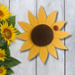 Carved Sunflower Wall Sign