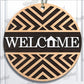 DIY Wooden Welcome Door Sign Kit – Minimalist Front Door Craft for Modern Home Decor