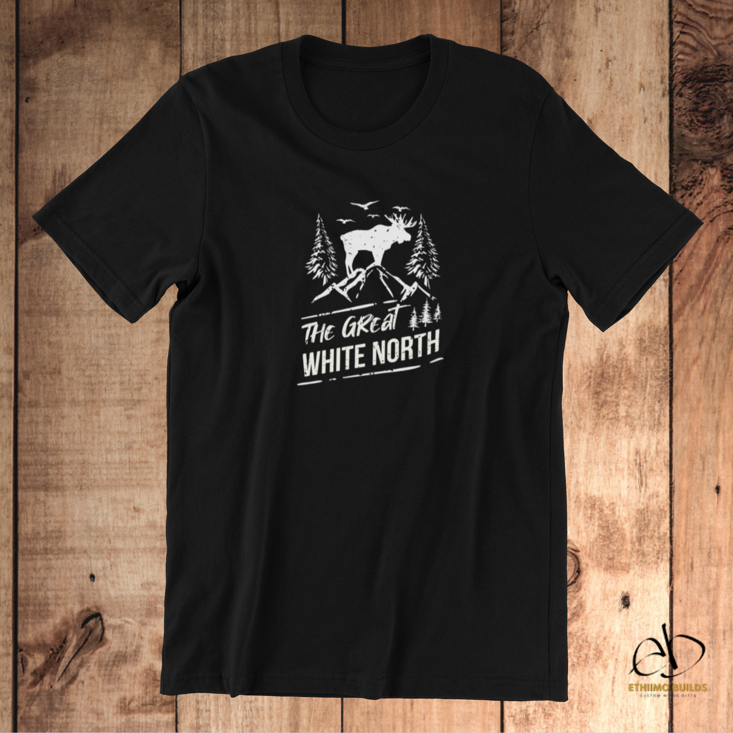 The Great White North Moose Unisex Souvenir T-shirt